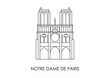 Landmark of France - Notre Dame de Paris Icon