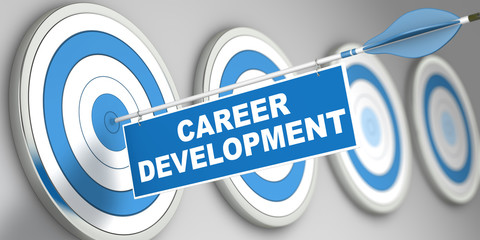 Sticker - Career Development / Target / 3d / Arrow