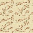 Branches of a blossoming tree.Watercolor. Wallpaper. Seamless pattern.  Use printed materials, signs, posters, postcards, packaging.