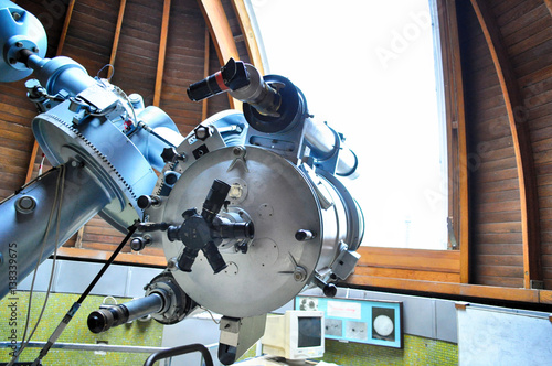 Fotomural Astronomical telescope in Stefanik Observatory, Prague.