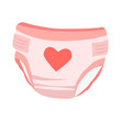 diapers flat icon