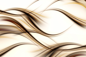 gold brown bright waves art. blurred effect background. abstract creative graphic design. decorative
