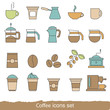 © ninamunha - Coffee icons set