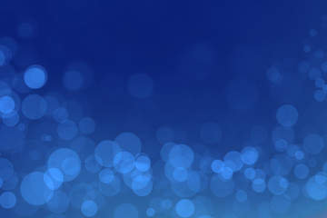 underwater bokeh with blue gradient background