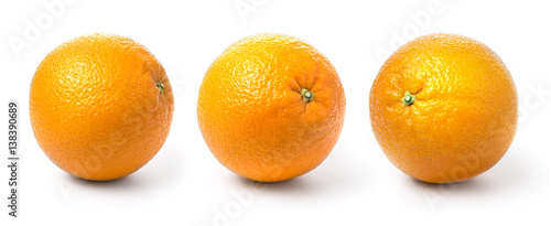 Dekoracja na wymiar  dojrzaly-pomaranczowy-na-bialym-tle
