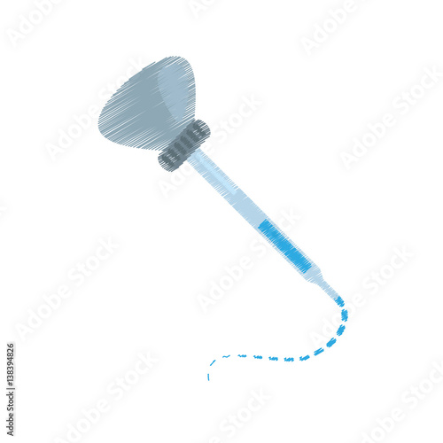 drawing dropper laboratory equipment vector illustration eps 10 Buy