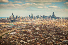 Aerial View Of Chicago, Illinois