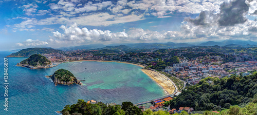 Playa de la Concha Tablou Canvas