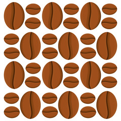 Poster - coffee bean caffeine seamless pattern vector illustration eps 10