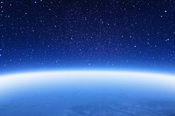 Wall Mural - space in the night photography