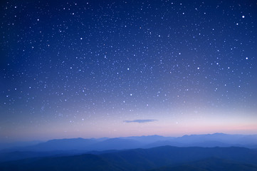 Wall Mural - starry in the night sky use as wallpaper