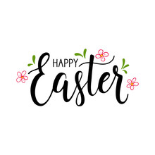 Happy Easter Lettering.