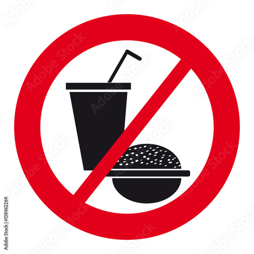 No food symbol on white background - Buy this stock vector and explore