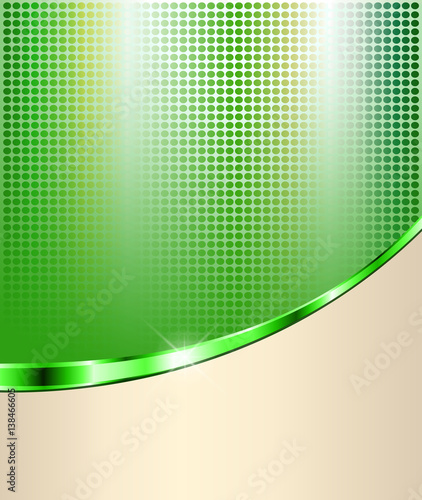 Abstract green background with dotted pattern