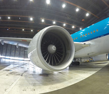 Big Jet Plane Inside Hangar