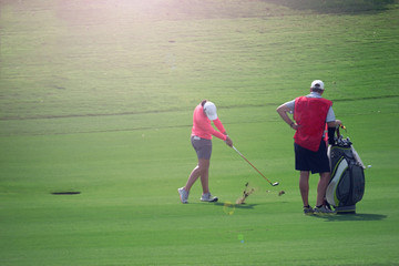 Wall Mural - Ladies Golf Tournament, a competition prize money and points globally.