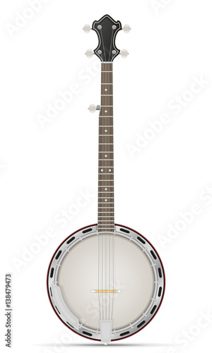 Cuadros en Lienzo banjo stock vector illustration