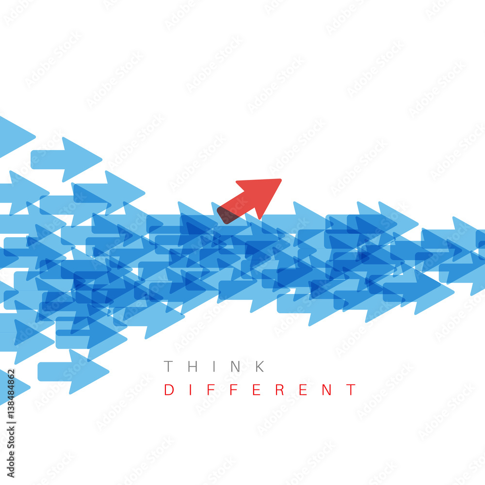 Think different concept illustration Stock Vector | Adobe Stock