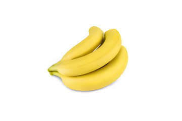 fresh banana isolated on white background