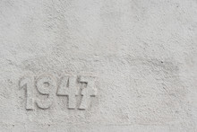 Number On The Facade, White Wall. Date Of Build. 1947