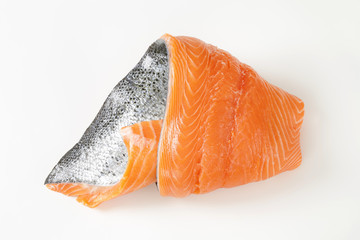 Canvas Print - raw salmon fillet