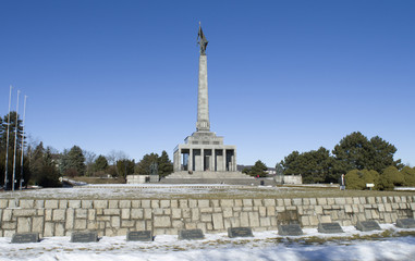 Bratislava, the Slavin, memorial monument of world war II