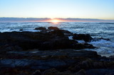 Fototapeta Pomosty - Calm peaceful sea and beach on tropical sunrise. A beautiful january sunrise in Australia.