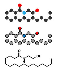 Poster - Palmitoylethanolamide (PEA) drug molecule.