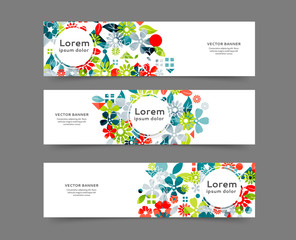 Wall Mural - Web banner templates