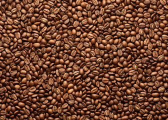 Wall Mural - Texture of coffee beans