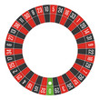 European roulette wheel.