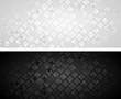 © saicle - Vector black and grey banners with squares