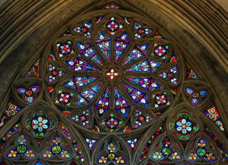 Wall Mural - Stained Glass in Bayeux Cathedral