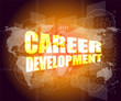 © fotoscool - business concept: career development words on digital screen