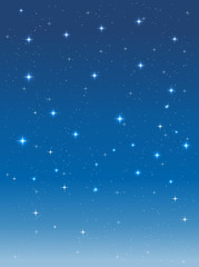 Wall Mural - starry sky in the night. vector vertical background