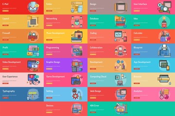 Web and Development Conceptual Banner Design