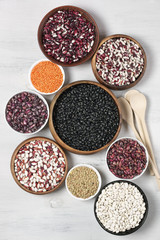 Poster - Various beans in bowls