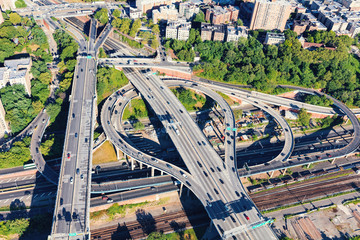 Aerial view of the Bronx, NY