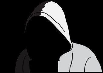 Wall Mural - Silhouette of anonymous