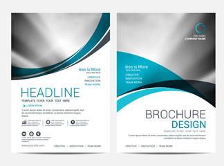 Brochure template flyer design vector background