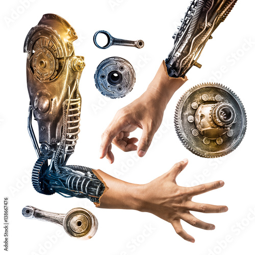 Main de robot, Tatouage biomécanique, Robotique