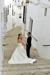 Wall Mural - Pareja de recién casados.