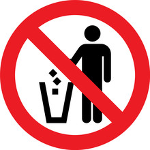 No Litter Sign