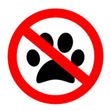 No Pets Allowed Vector Sign