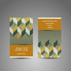Wall Mural - business or gift card design with abstract pattern