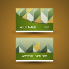 Wall Mural - business or gift card design with abstract pattern