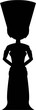 © Mark - Cartoon Egyptian Queen Nefertiti Silhouette
