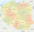 Vector map of Poland administrative division vol.4