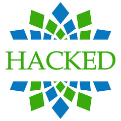 Hacked Green Blue Circular 