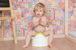 Child potty training concept